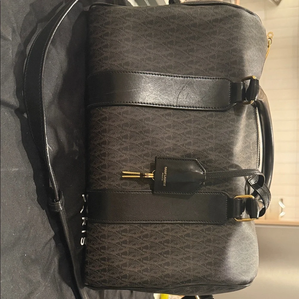 Saint Laurent Black and Brown Bag